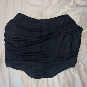 Black Zip-Up Corset Top